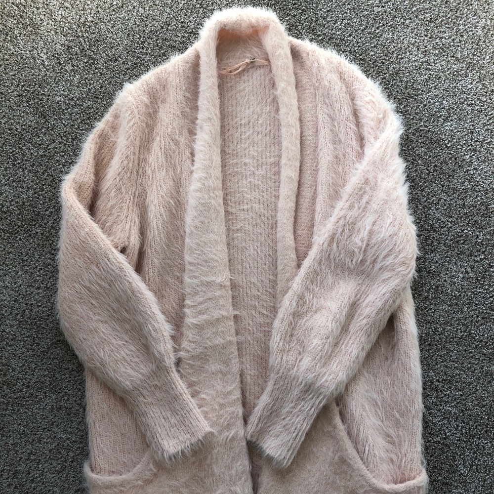 Anthropologie eyelash cardigan sweater, size S